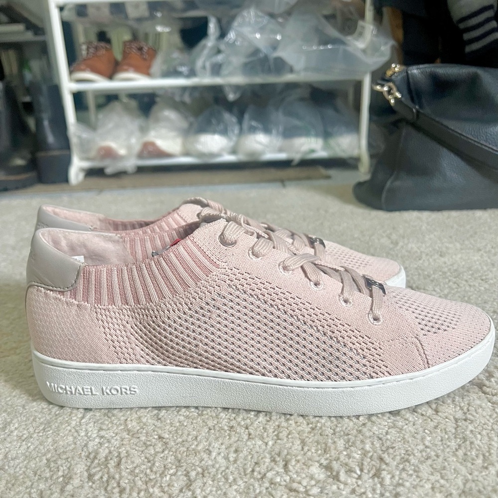 Women’s shoes Michael Kors pink and beige sneakers. Nordstrom return. Size 9